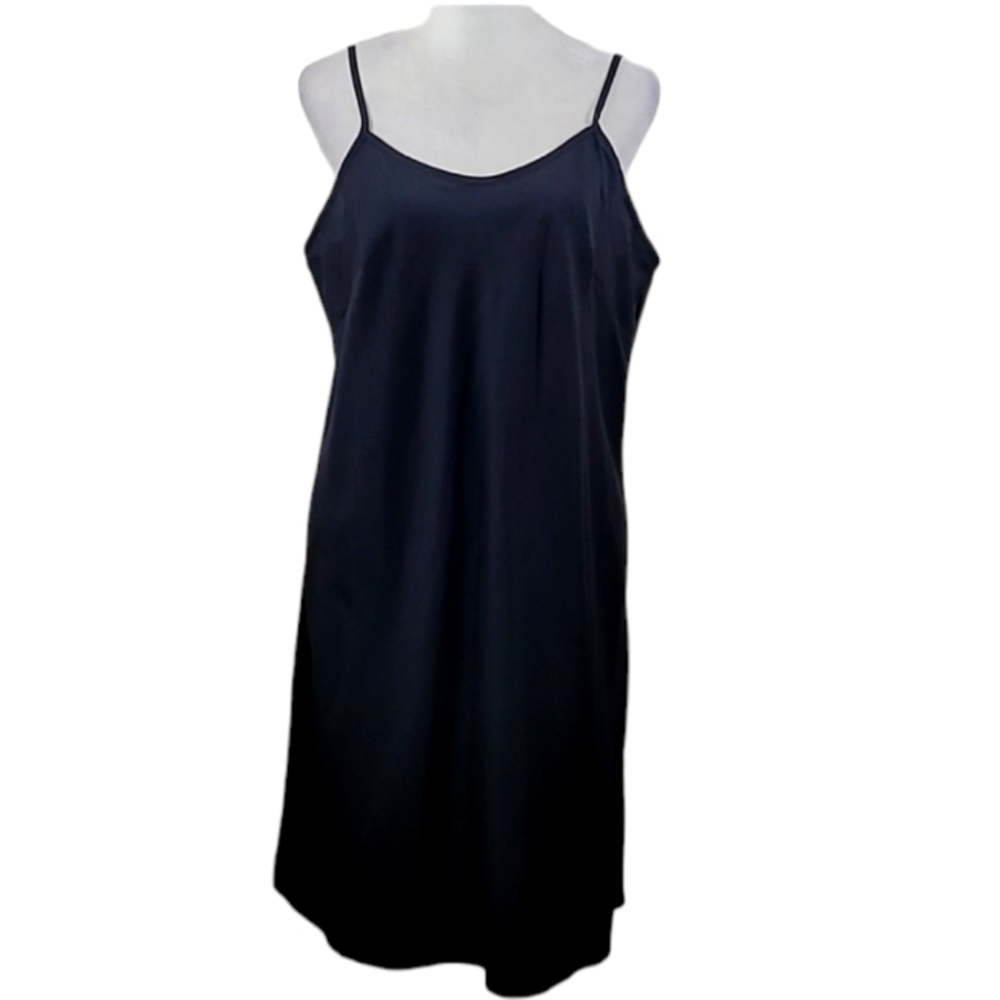 Nanette Lepore Chemise Slip Black Adjustable Straps Size 10